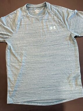Under Armour Men's Heathered Teal Short Sleeve Performance Tee